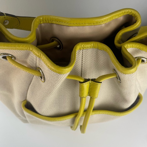 Coach Avery Chartreuse Drawstring Hobo - Picture 15 of 15